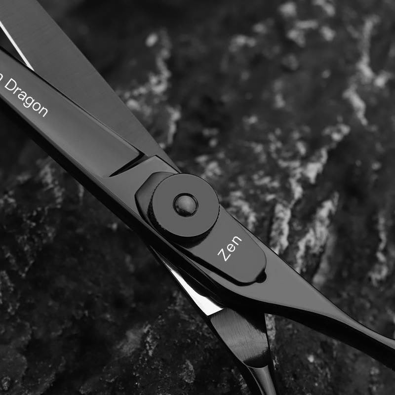 Zen Dragon 6" Matte Black Detail Scissor