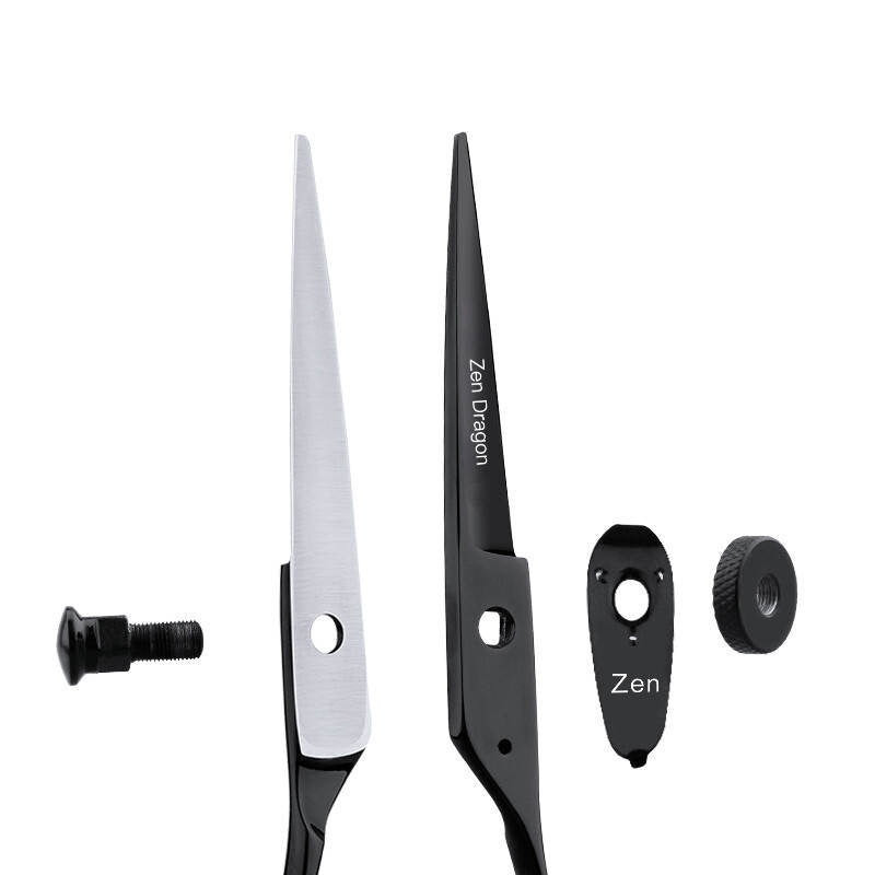 Zen Dragon 6" Matte Black Detail Scissor