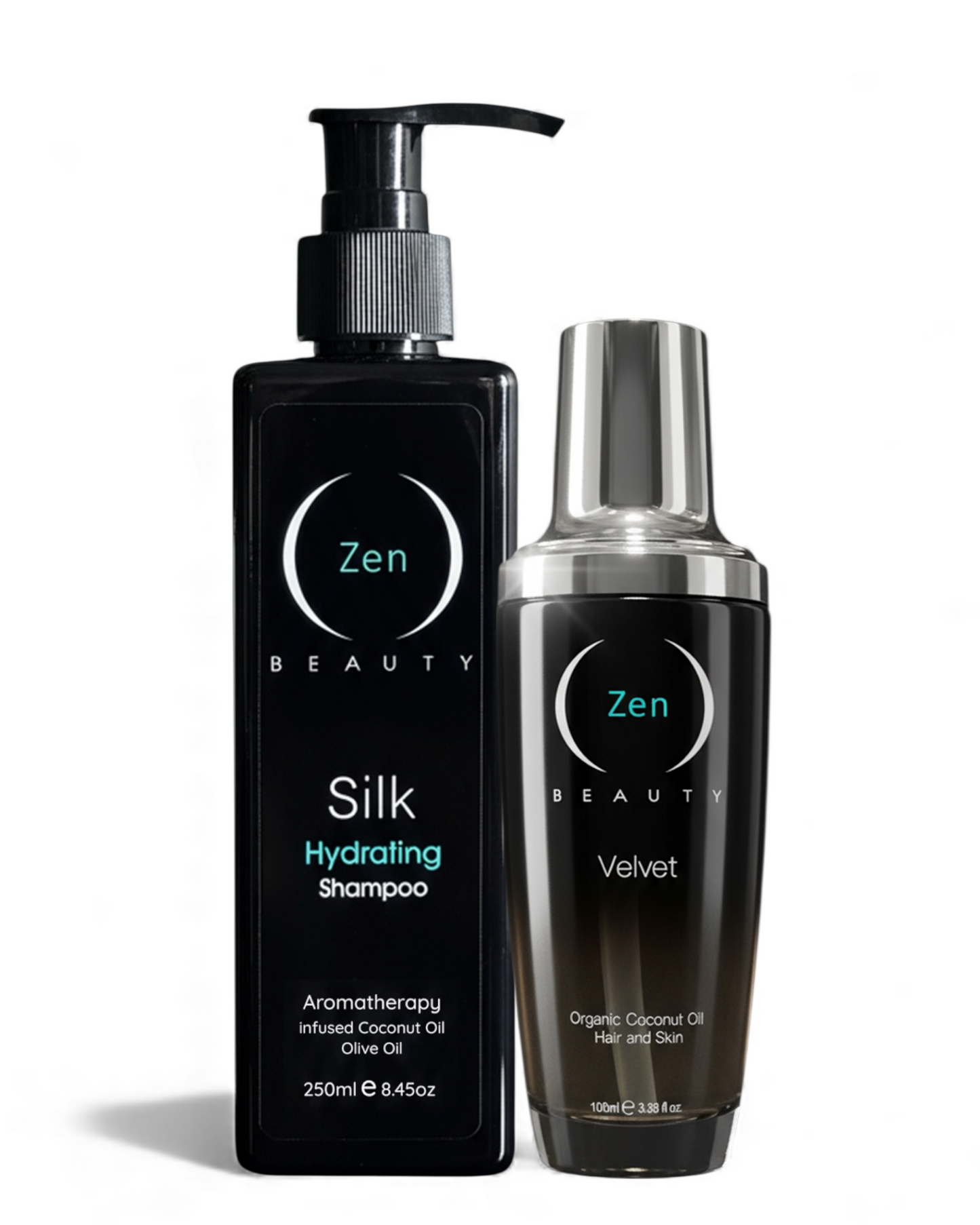 Zen SILK Shampoo and VELVET Organic Coconut Oil Duo