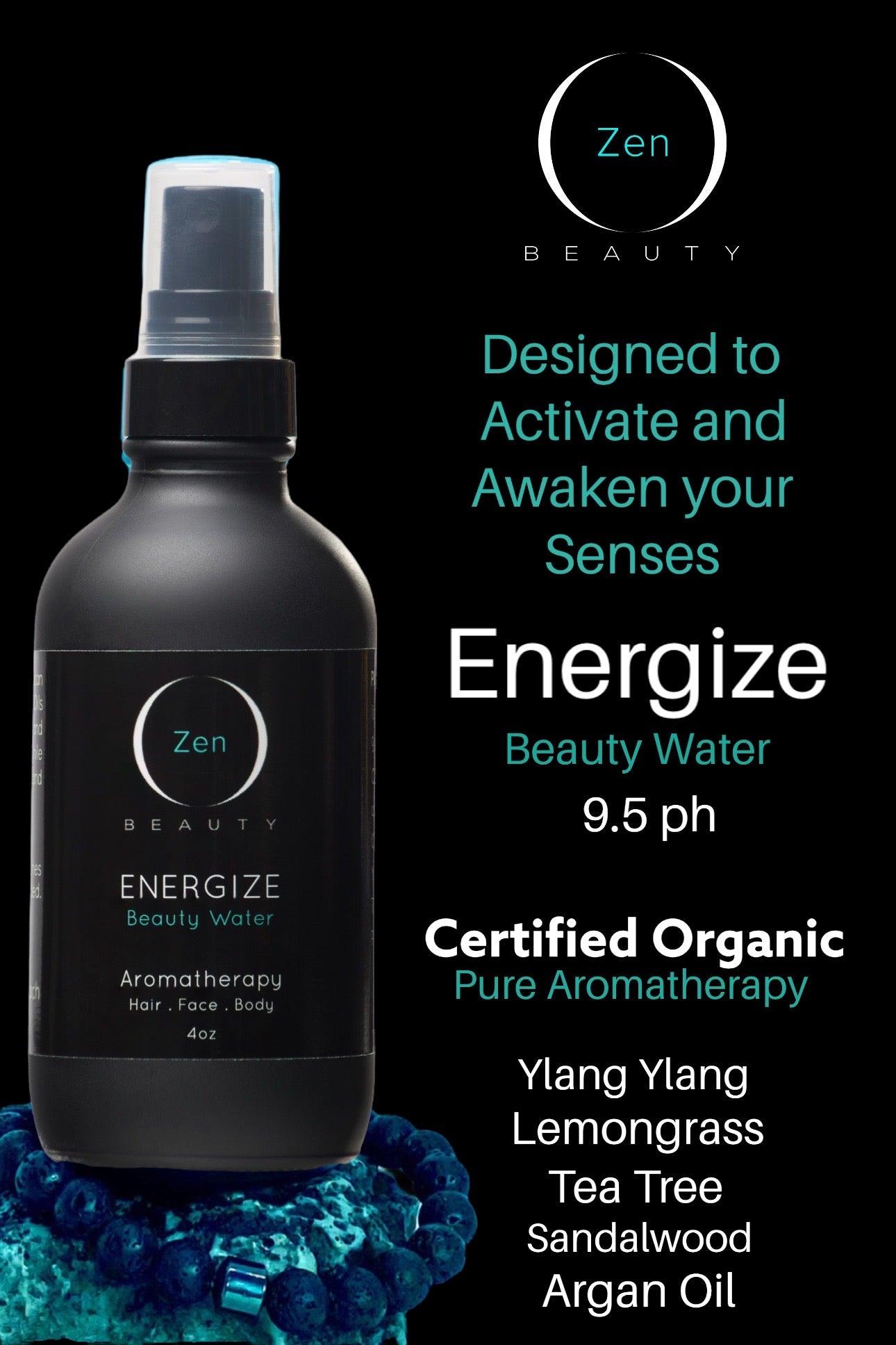ENERGIZE Beauty Water- Hydrating Spray Mist - Zen Beauty