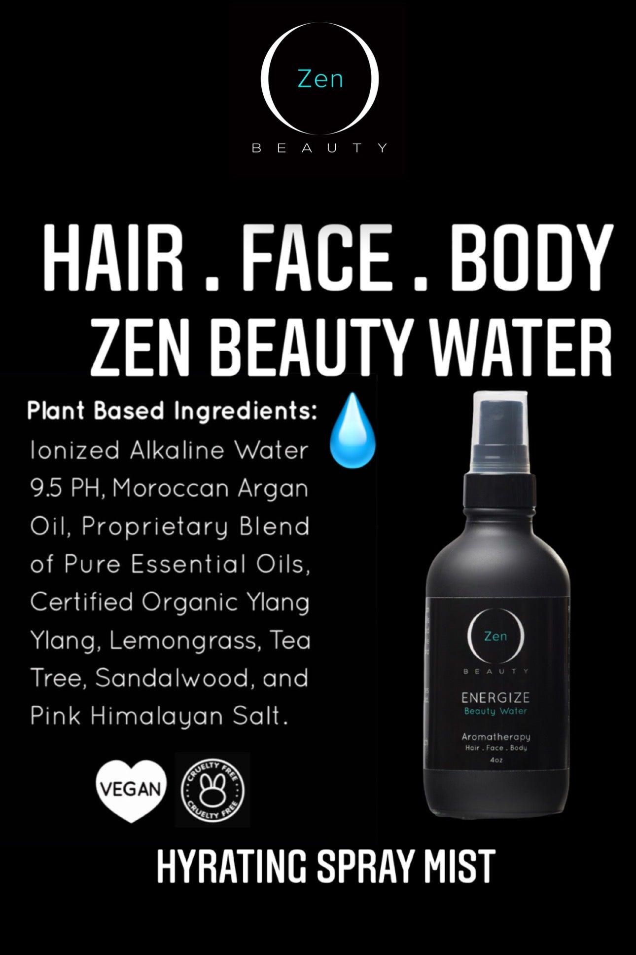ENERGIZE Beauty Water- Hydrating Spray Mist - Zen Beauty